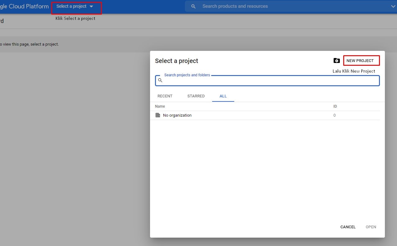 Create Youtube API Key