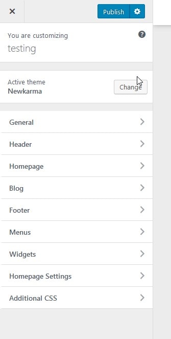 Newkarma Customize Settings